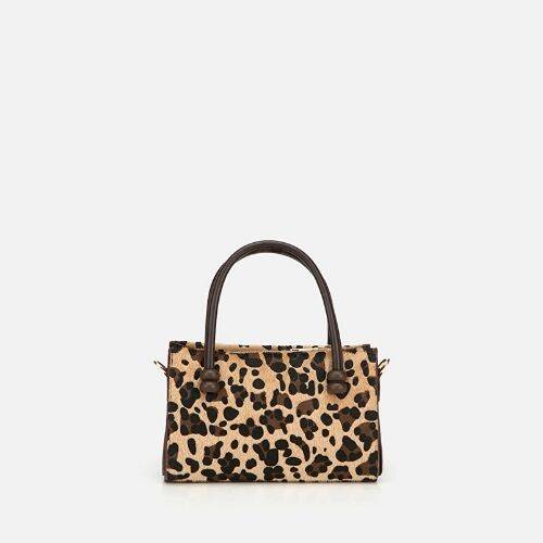 Women's Leopard Print Mini Bag - 5