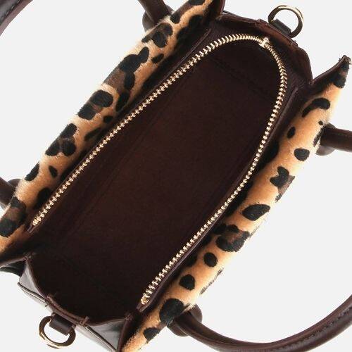Women's Leopard Print Mini Bag - 6