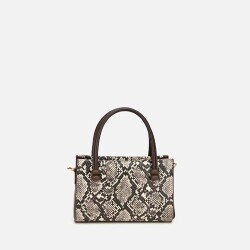 Women's Mink Snake Print Mini Bag - 5