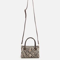 Women's Mink Snake Print Mini Bag - 2
