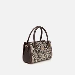 Women's Mink Snake Print Mini Bag - 3