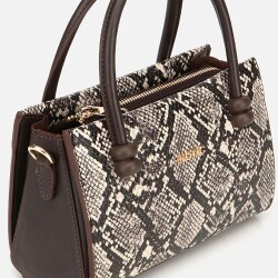 Women's Mink Snake Print Mini Bag - 4