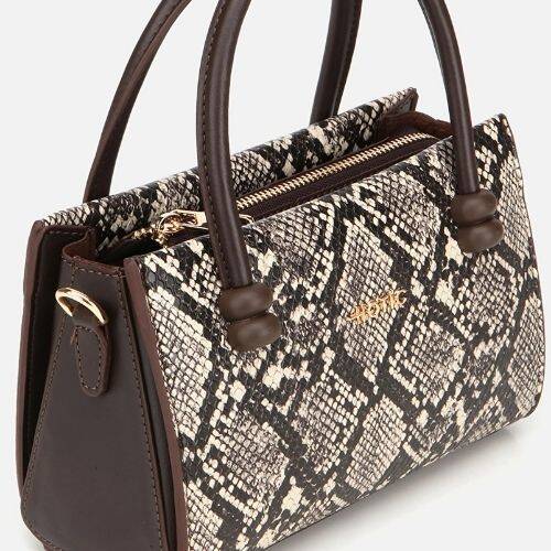 Women's Mink Snake Print Mini Bag - 4