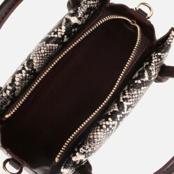 Women's Mink Snake Print Mini Bag - 6
