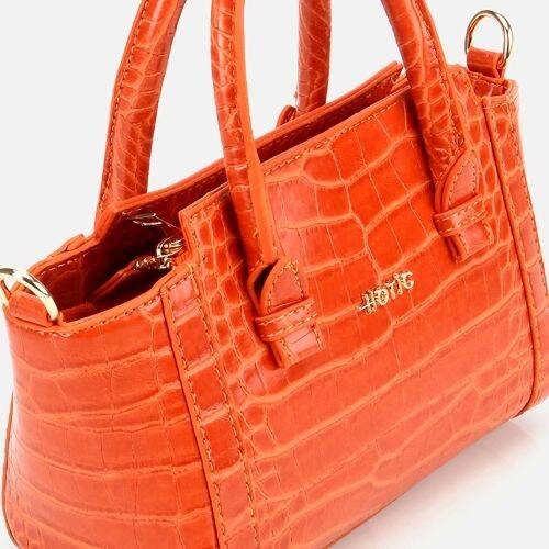 Women's Orange Mini Bag - 5