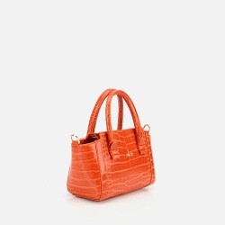 Women's Orange Mini Bag - 3