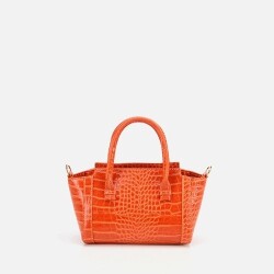 Women's Orange Mini Bag - 4