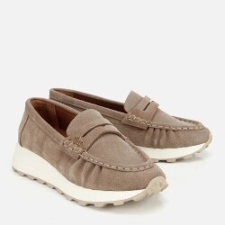 Women's Suede Leather Mink Soft Textured Casual Loafers - 2